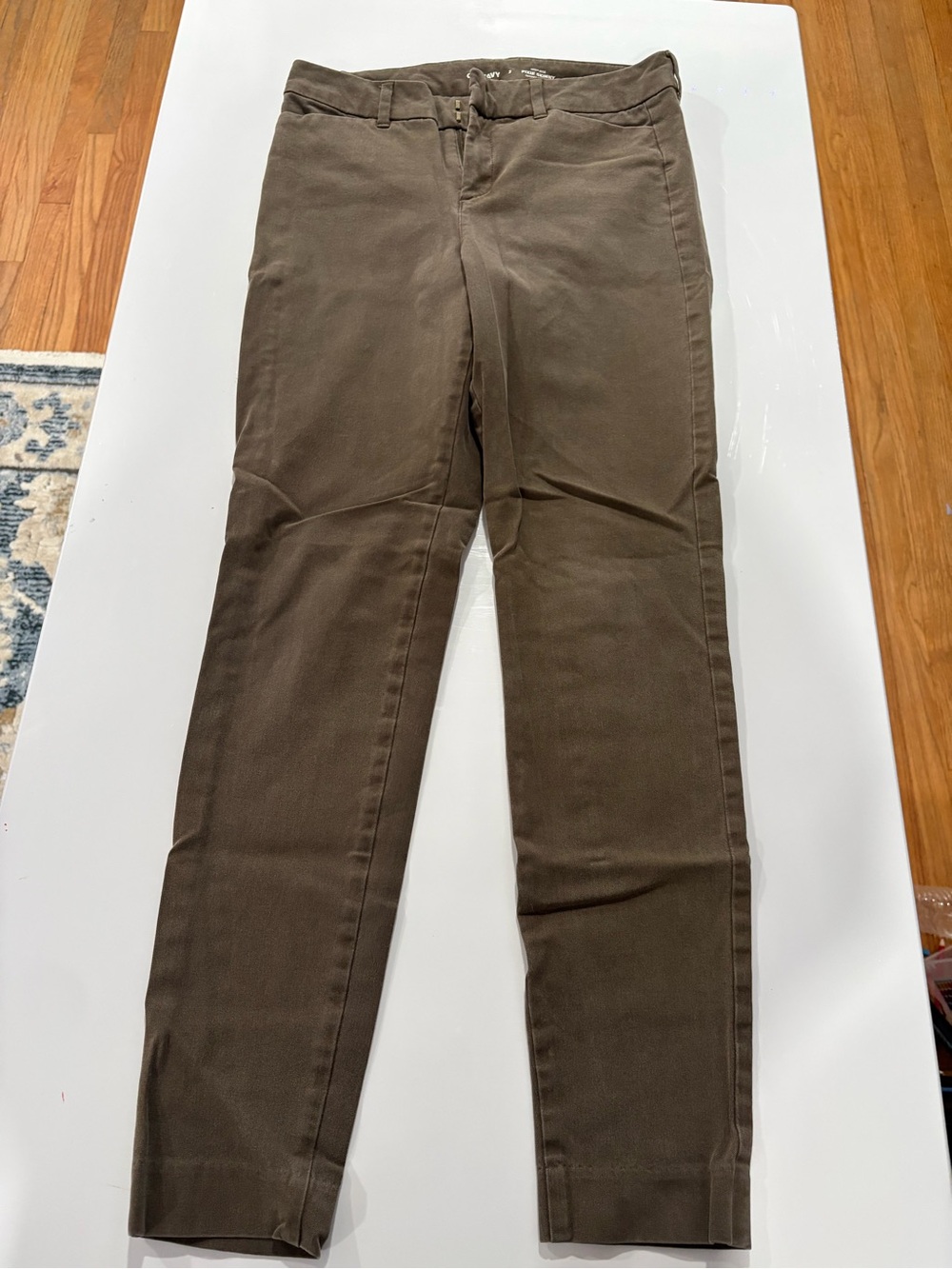 Old Navy Pixie Skinny Pants in Olive Brown